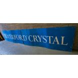 LARGE "WATERFORD CRYSTAL " TIN SIGN 16 FT.
