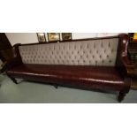 QUALITY BUTTON BACK LONG SEAT - 9FT LONG