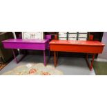 2 SCHOOL DESKS