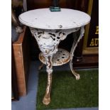 CAST BASE GARDEN TABLE