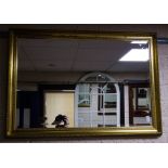 BEVELLED FRAME GILT MIRROR