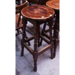 8 ROUND DISH TOP HIGH STOOLS