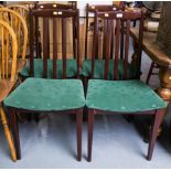 4 RAIL BACK DINING CHAIRS