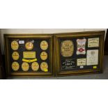 2 FRAMED WATERFORD LABELS