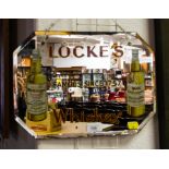 LOCKES WHISKEY FRAMELESS MIRROR