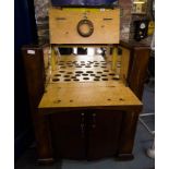 1950'S WALNUT DRINKS CABINET WITH MAPLE LINING