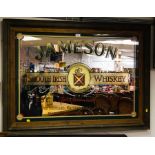 LARGE JAMESON MIRROR IN PINE FRAME 46 X 34