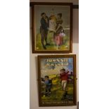 2 FRAMED PRINTS - JOHNNIE WALKER + WHISKEY