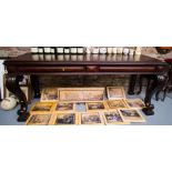 WILLIAM IV SABRE LEG MAHOGANY SERVING TABLE