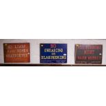 3 TIN SIGNS