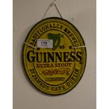 OVAL CAST GUINNESS SIGN