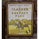 CLARKES PLUG ADVERTISING PRINT