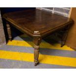 ANTIQUE CUT CORNER DINING TABLE