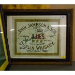 JAMESON WHISKEY FRAMED ADVERT