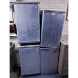 4 ALUMINUM FLOUR BINS