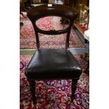 PAIR OF VICTORIAN DINING CHAIRS