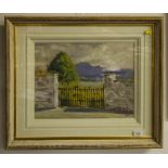 OIL ON CANVAS "THE OLD GATE" BY DAVID GOLDBERG