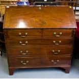 GEORGIAN MAHOGANY BUREAU