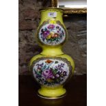 DOUBLE GOURD DRESDEN AUGUSTUS REX PORCELAIN VASE