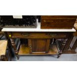 ANTIQUE MARBLE TOP WASHSTAND