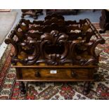 ANTIQUE ROSEWOOD CANTEBURY