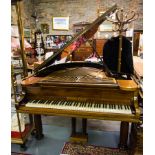 ROSEWOOD BABY GRAND PIANO .