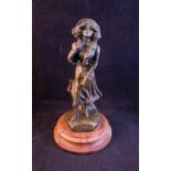 BRONZE GIRL SIGNED L BOZZI.