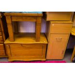 PINE CHEST, LIFT TOP BOX,