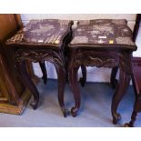 PAIR OF ORNATE TABLES