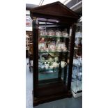 EMPIRE STYLE MAHOGANY DISPLAY CABINET