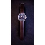 CITIZEN GENTS PROMASTER NIGHTHAWK WATCH WR200 WITH LEATHER STRAP