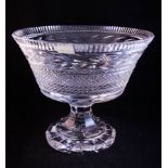 WATERFORD STRAWBERRY PANELLED CENTRE PIECE BOWL
