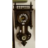 CARVED CLOCK BAROMETER