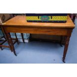 MAHOGANY FOLD OVER TEA TABLE