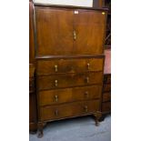 WALNUT CABINET ON CHEST