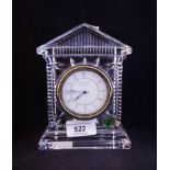 WATERFORD ARCH TOP CLOCK + 2 VASES