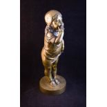 CAST BRASS YOUNG GIRL,