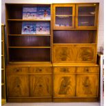 PAIR OF INLAID MAHOGANY SIDE CABINETS