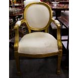 PAIR OF GILT CARVER CHAIRS