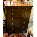 NEAT 5 DRAWER MAHOGANY CHEST