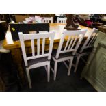 PINE KITCHEN TABLE + 6 CHAIRS