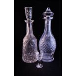 WATERFORD COLLEEN DECANTER + WATERFORD DECANTER NS+ 6 WATERFORD LISMORE LIQUEUR GLASSES