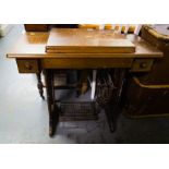 ANTIQUE PEDAL SEWING MACHINE