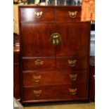 (lot of 6) Hendredon Transitional style furniture group, executed in the Asian and Chippendale taste