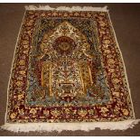 Persian Nain prayer rug, 5'11" x 4'