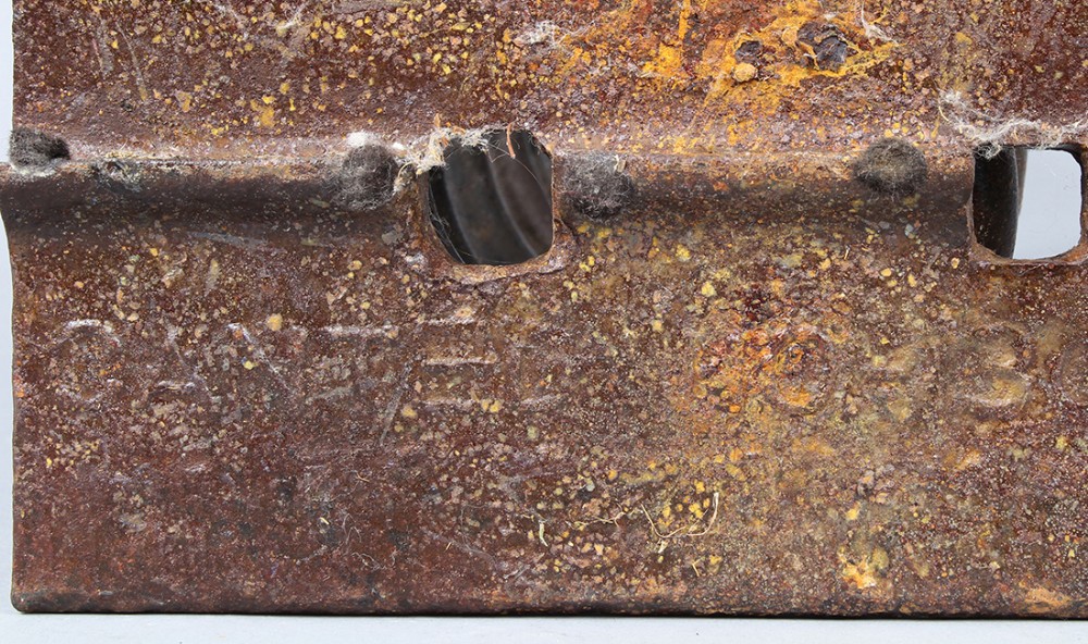 American School (20th/21st century), Loaded Spring, rod iron sculpture, unsigned, marked on base " - Image 6 of 6
