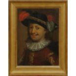 European School (20th century), Portrait of a 17th Century Gentleman, oil on panel, unsigned,