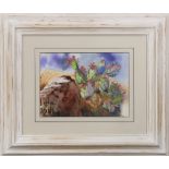 Robert Perdugo (American, 20th century), Prickly Pear Cactus, 1999, watercolor, signed lower