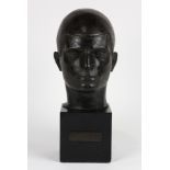 Maurice Sterne (American, 1878-1957), "Head of a Bomb Thrower," composite sculpture, titled and