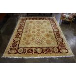 Pakastani Oushak carpet, 7'9" x 9'9"